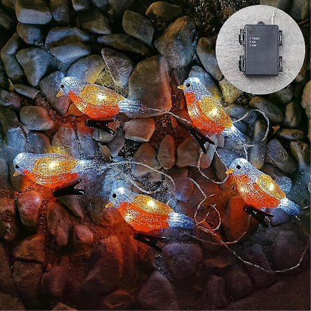 Udendørs Julefugle Lysstreng Vandafvisende LED