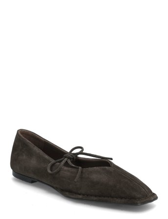 ALOHAS Sway Suede Tan Leather Ballet Flats - Brown - 40