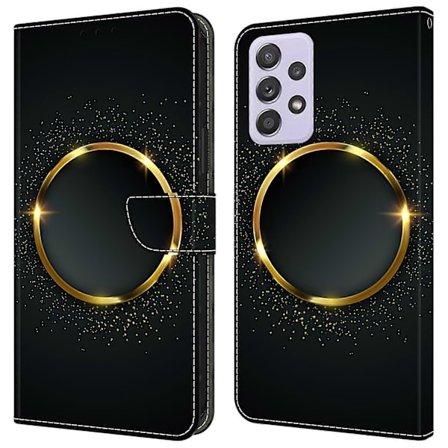 Kompatibel med Samsung Galaxy A52 4G/ 5G/ A52s 5G Etui Mønstertryk Flip Folio Læder Telefoncover