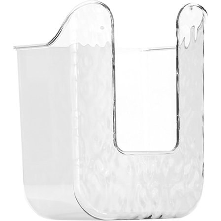 Våtservietter dispenser veggmontert våtservietter beholder tungt enkelt kjæledyr papirhåndkle dispenser for bad, transparent hvit toalettpapir holder