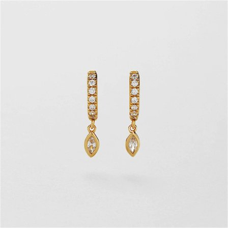 Algol Hoops - 18K gullbelagt sterlingsølv