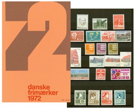 Danmark - Årsmappe 1972