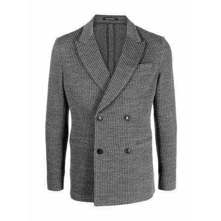 Emporio Armani - Kavajer - Grå - Herr - Storlek: L, Herr, Storlek: L