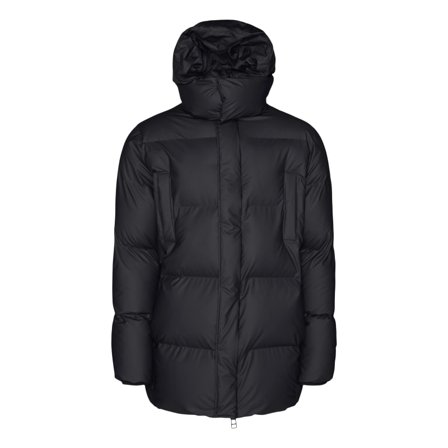 Rains Hooded Puffer Coat Unisex Other warmly-lined jackets Black XXS/XS