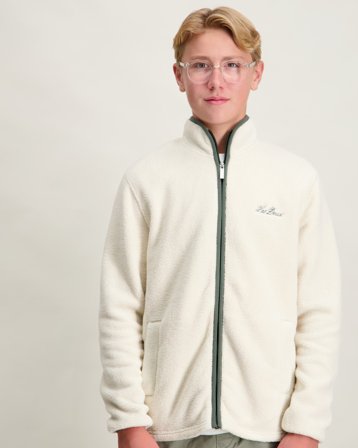 Les Deux Landon Fleece Jacket Cremefarben Jacken Jungen - Kids Brand Store
