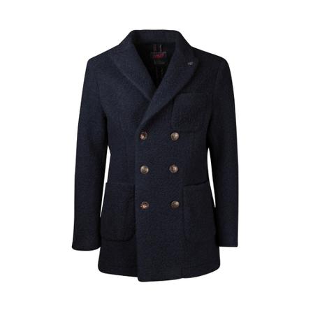 Bob, Double-Breasted Coats Blauw, Heren, Maat:L