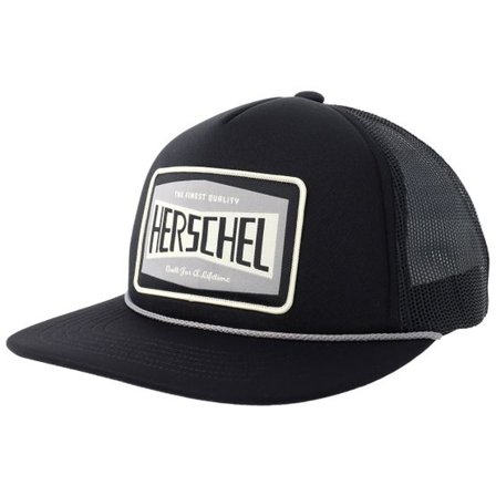 Herschel - Svart trucker Keps - Marina Mesh Patch Cap Black Trucker @ Hatstore