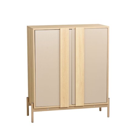 Kenkäkaappi – 2 ovea, 3 hyllyä, Sonoma-viimeistely