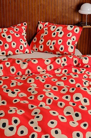 Jotex - Pussilakanasetti Yhden Hengen Vuode Orgaaninen Tomaatinpunainen Tomaatinpunainen - OVO - Osta Kapeat sängyt Jotex