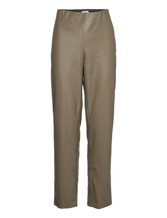 Spgroto3 Trousers Leather Leggings/Bukser Kakigrønn Mango