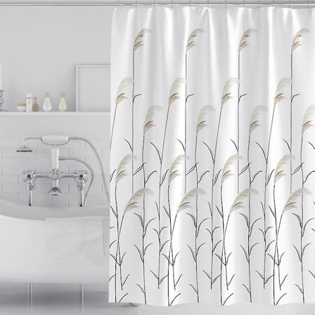 Duschdraperi Marmormönster Vattentät Mögelbeständig Badrumsdraperi Med 12 Krokar, 120x180cm