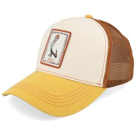 Barts - Beige trucker Keps - Kurraki Cap Mandarin A-Frame Trucker @ Hatstore