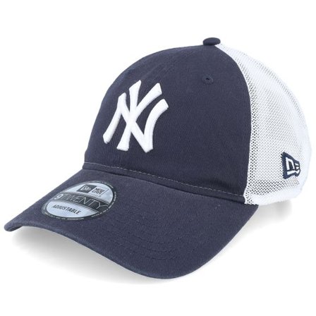 New Era - MLB Blå trucker Keps - New York Yankees Washed 9TWENTY Navy/White Trucker @ Hatstore