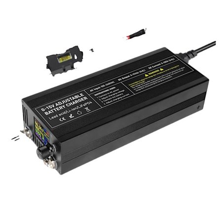 Lifepo4-laddare, justerbar spänningseffekt, hög strömkapacitet,XCL60A-R, 12V, EU-kontakt