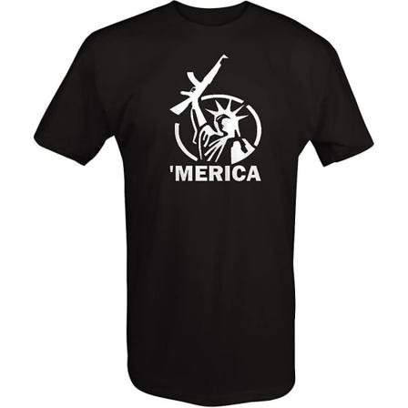 Frihetsgudinnan Ar15 Ak47 'merica T-shirt - 6xl XL
