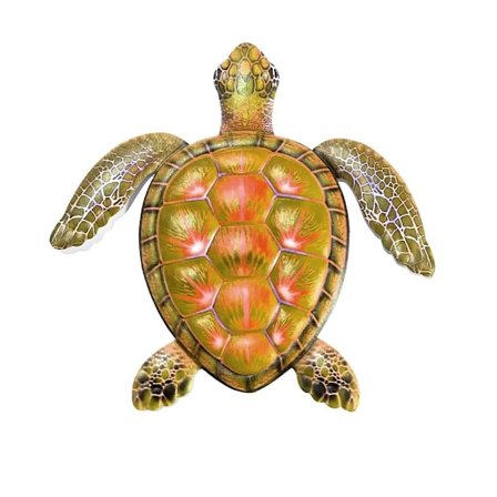 Sköldpaddaprydnad Sköldpaddadekoration GUL