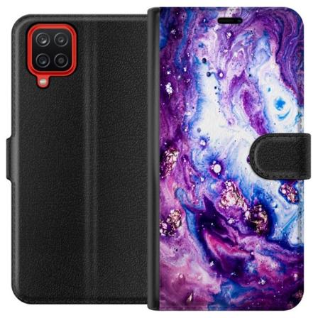 Samsung Galaxy A12 Lommeboketui Galaksen Marmor