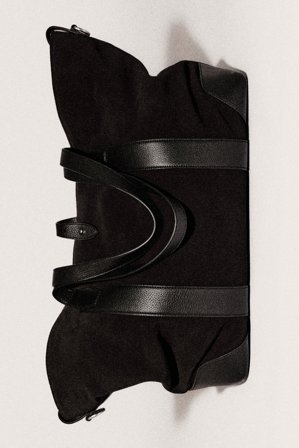 COS Men's Weekender Tote Bag - Suede in Black