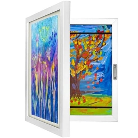 Billedramme, der kan åbnes - A4 ramme til tegninger