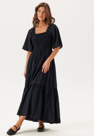 SELECTED - Slfdora Ss Ankle Dress - Black