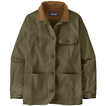 Patagonia W's Point Reyes Canvas Coat Basin Green