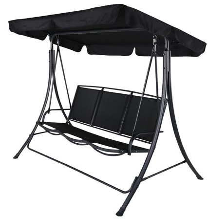 Venture Home 1016-408 Hammock 3-sitsig, svart, Utemöbler