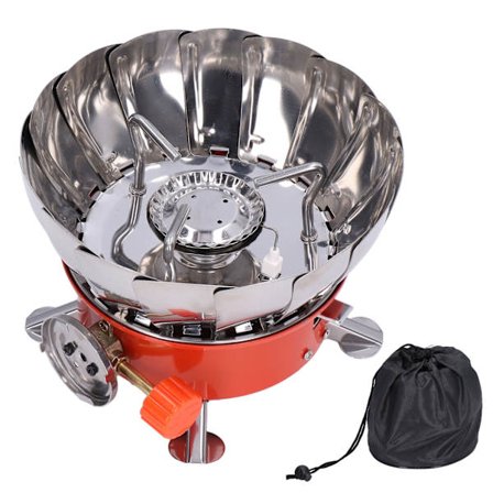 Bærbar gasbrænder med sammenklappeligt beslagdesign, fint håndværk og enkel betjening