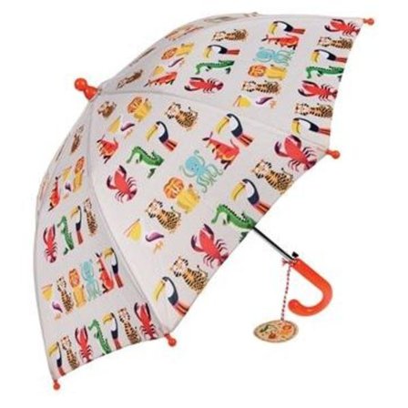 Paraply Børn Vild Dyr