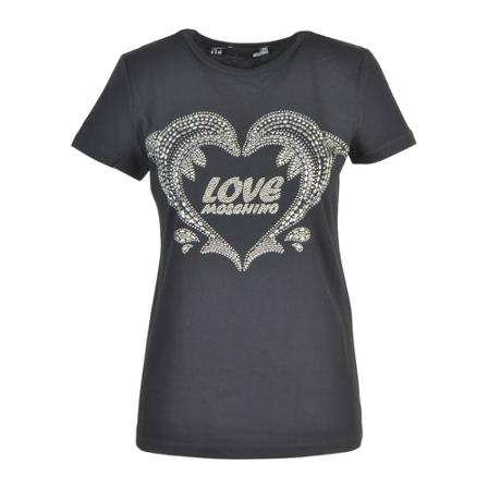 Love Moschino T-Shirt Sort, Dame