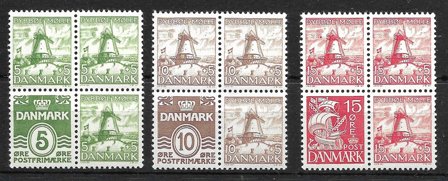 Danmark 1937 - AFA 236-238 - Postfrisk
