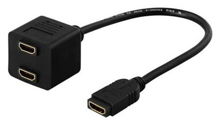 Deltaco HDMI-13 - HDMI-adapter - 10 cm