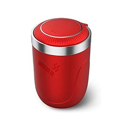 Bærbart askebæger til bil med låg, universel vindafvisende askebæger til kopholder