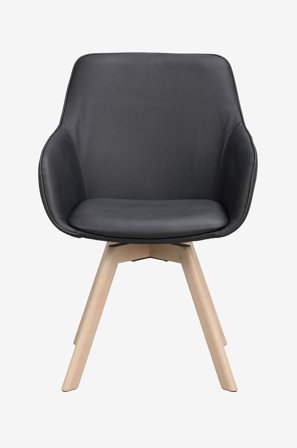 Rowico Home - Alison stol med armlæn, 2-personers - Sort - Stole med armlæn - Fra Homeroom