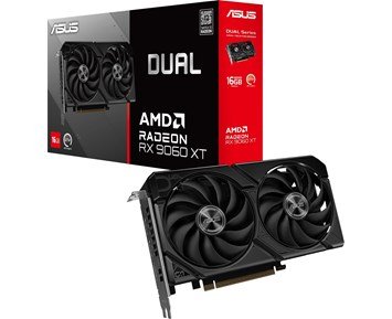 ASUS-Radeon RX 9060 XT 16GB Dual-ASUS Radeon RX 9060 XT 16GB Dual-Computer components-Grafikkort