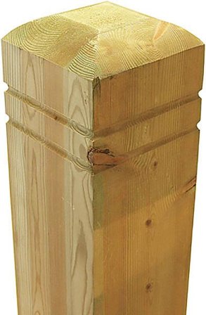 Jabo 3449 Grindstolpe tryckimpregnerad, trä, Utemiljö