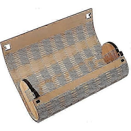 Solbrilleetui Træ Brilleetui Bærbart Brilleetui Brilleopbevaringsboks Container til Hjem Rejse træfarve 1 stk