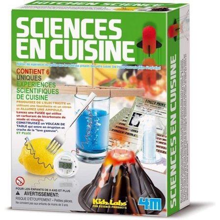 Science Experiment Kit - 4M - Science in the Kitchen - 6 Experiment - Inomhus - Svart