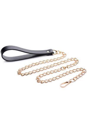 Master Series Luxus-Leine Schwarz/Gold