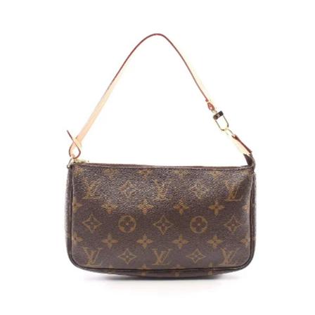 Louis Vuitton Vintage, Pre-owned Leather louis-vuitton-bags Bruin, Dames, Maat:ONE Size