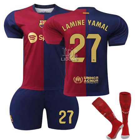2425 9 Levan Messi gullnummer utenrikshandel forsyning Barcelona hjemmefotballdrakt 10 Yamal drakt