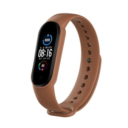 Xiaomi Mi Band 5 hållbar klockarmband - brun