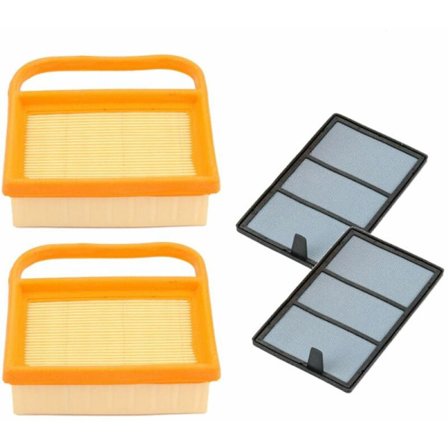 2x Trade-Shop luftfilterset för Stihl TS410 TS420 TS480 TS480i TS500i ersätter 4238-140-1800 4238-141-0300 4238-140-4401 / kapmaskin, motorsåg