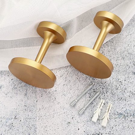 2 stk. dekorative gardinholdere til vægmontering