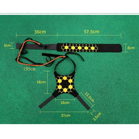 Fodbold Kick Trainer, Fodbold Solo Trainer Tilbehør, Justerbart Fodbold Træningsbælte