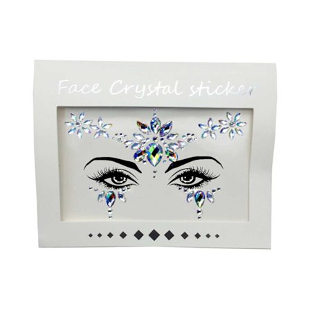 Midlertidige ansiktsmykker ansiktskrystaller Festival Face Gems
