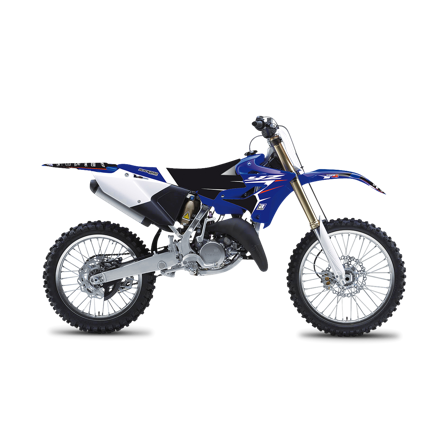 Kit Adesivi Completo Blackbird Dream 4 con Coprisella Blu-Nero-Bianco - Yamaha YZ 250 2015-2021