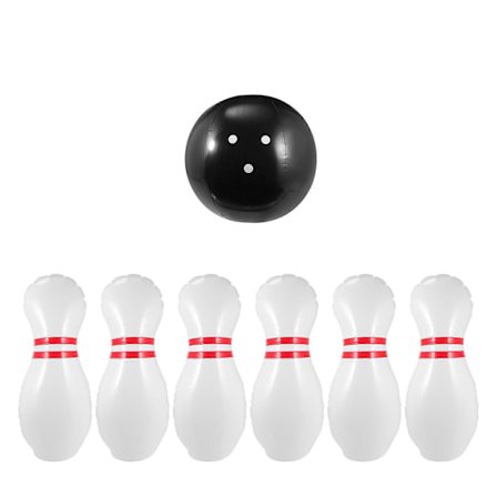 1 Sett Barne Bowling Leke Oppblåsbar Barne Innendørs Bowling Leke for Hjemmeskole