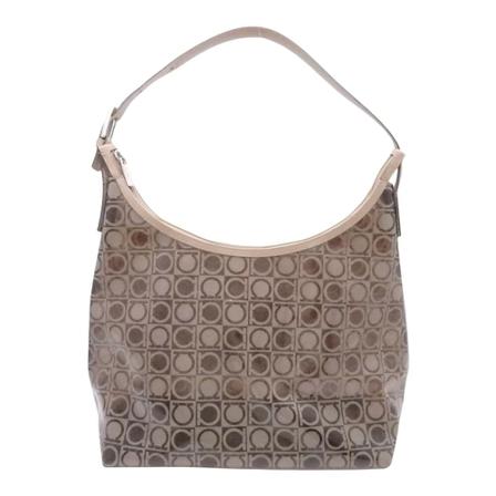 Salvatore Ferragamo Pre-owned, pre-owned bag Gancini Beige, Dames, Maat:ONE Size