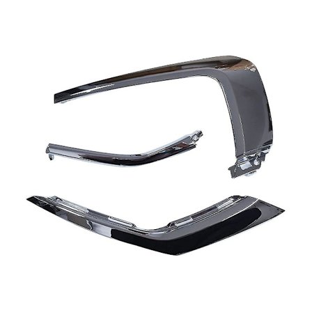 Frontfanger Krom Trim List For 2016-2019 Tåkelys Deksel Dekorasjon, 3 stk Høyre