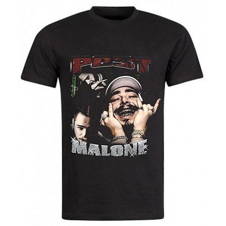 Post Malone T-shirt Noir Vintage Tour